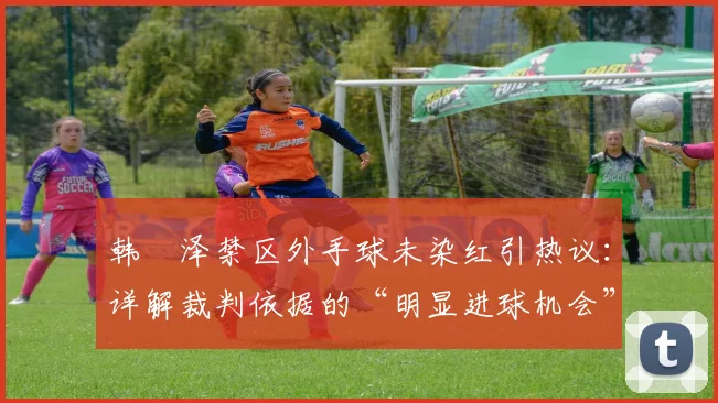 韩镕泽禁区外手球未染红引热议:详解裁判依据的“明显进球机会”判罚条款